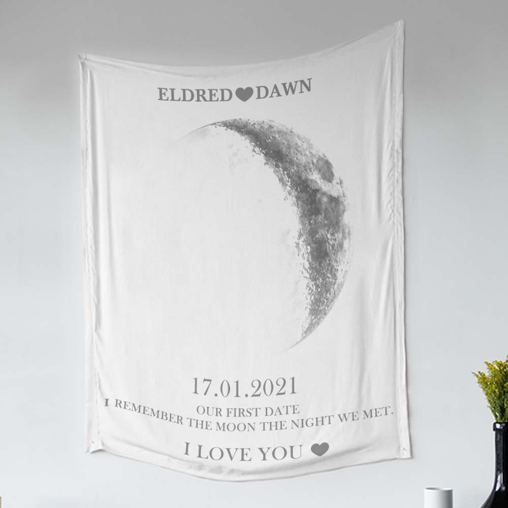 Custom Moon Phase Tapestry Gifts for Her Home Wall Decor