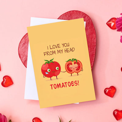 Funny Tomatoes Greeting Card Gift for Her or Him - mysiliconefoodbag