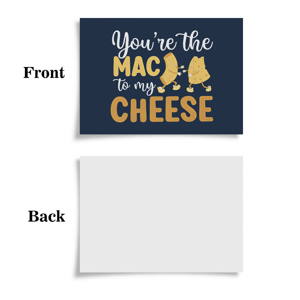You're The Mac To My Cheese Funny Valentine's Day Greeting Card