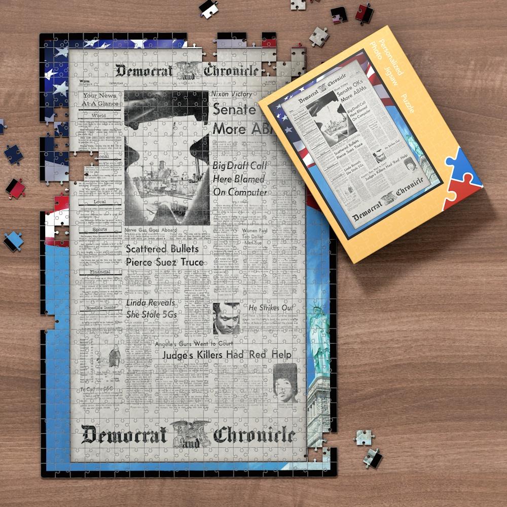 New York Times Birthday Puzzle Birth Date Jigsaw Puzzle Gifts for Birthday