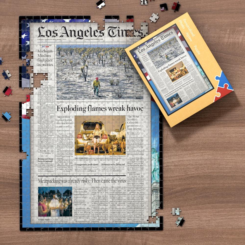 The Kansas City Star Front Page Jigsaw Puzzle, Birthday Puzzle, Newspaper Puzzle, Personalized from a Specific Date Your Memory Day Puzzle
