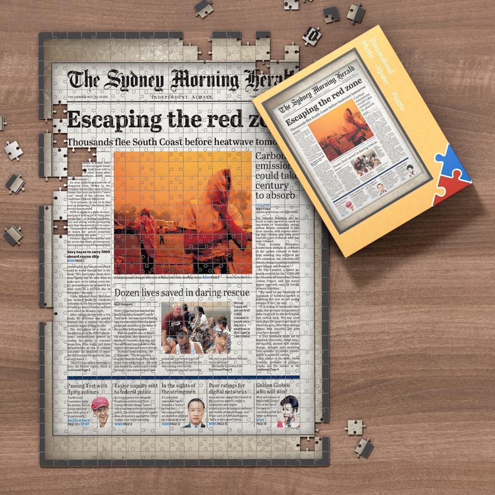 The Sydney Morning Herald Front Page Jigsaw Puzzle, The Day You Were Born Birthday Puzzles