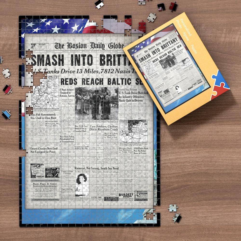 New York Times Birthday Puzzle Birth Date Jigsaw Puzzle Gifts for Birthday