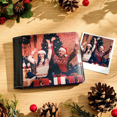 Custom Photo Wallet Personalized Two-sided Photo Wallet Christmas Gifts - mysiliconefoodbag