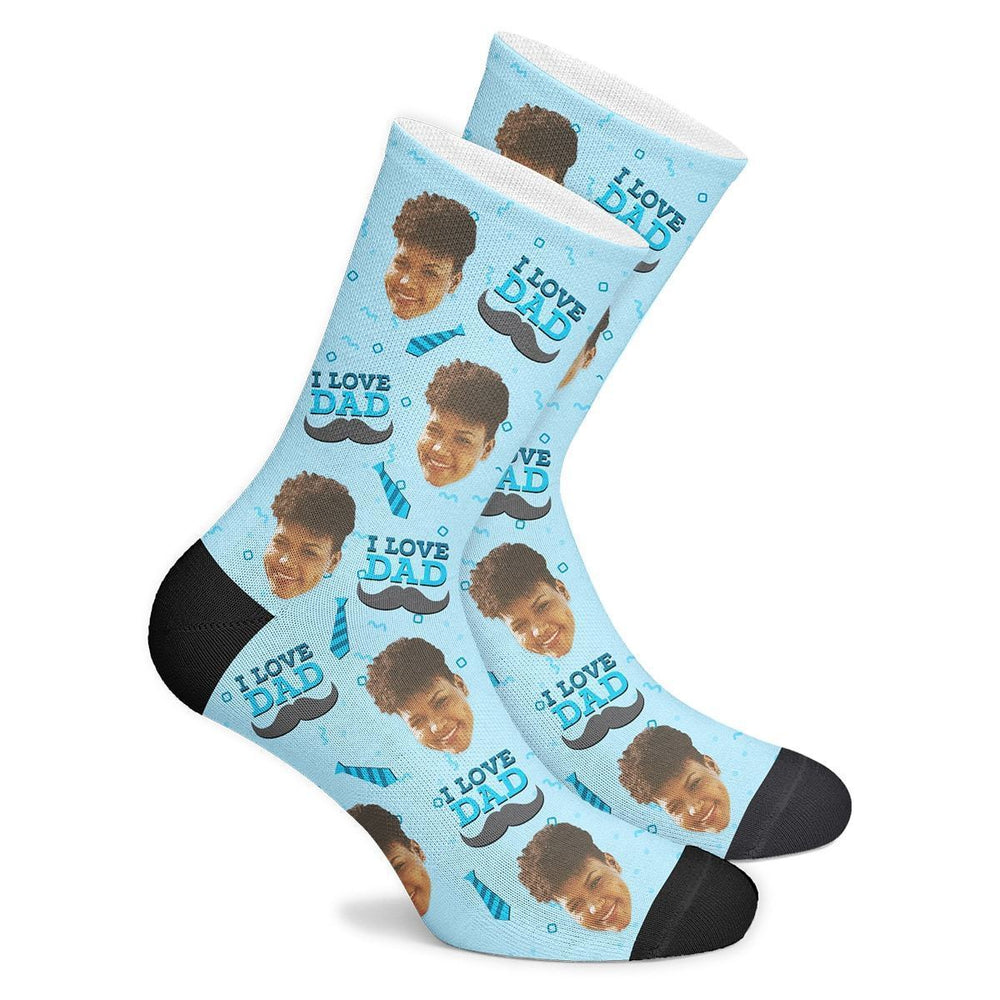 Love Dad Custom Face Socks