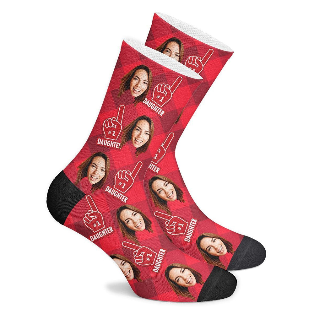 Daughter Fan Custom Face Socks
