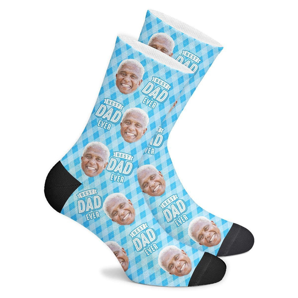 Best Dad Ever Custom Face Socks
