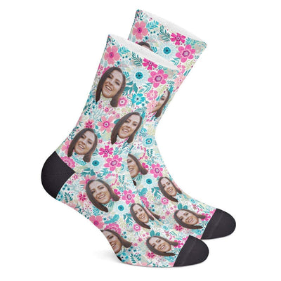 Custom Floral Socks - MyPhotoBags