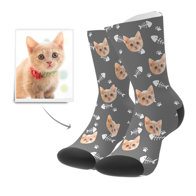 Custom Cat Socks - MyPhotoBags