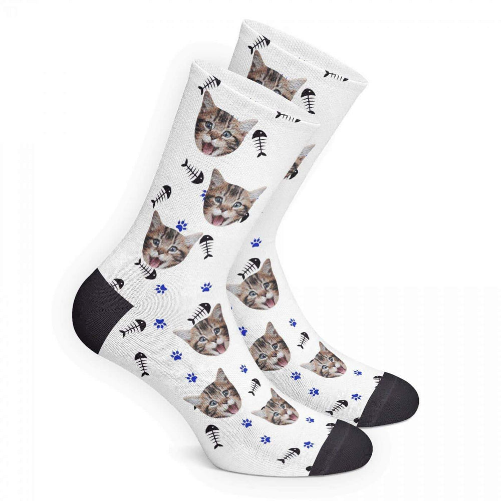 Custom Cat Socks-Put Cat Face From Photo On Socks