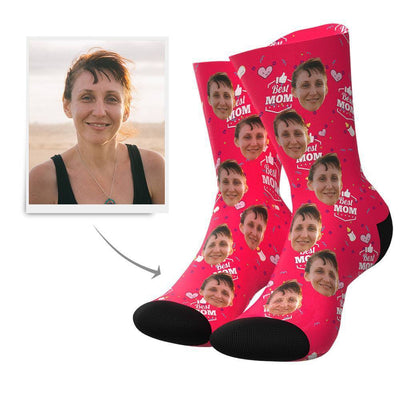 Best Mom Custom Face Socks - MyPhotoBags