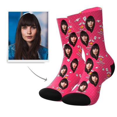 Best Girlfriend Custom Face Socks - MyPhotoBags
