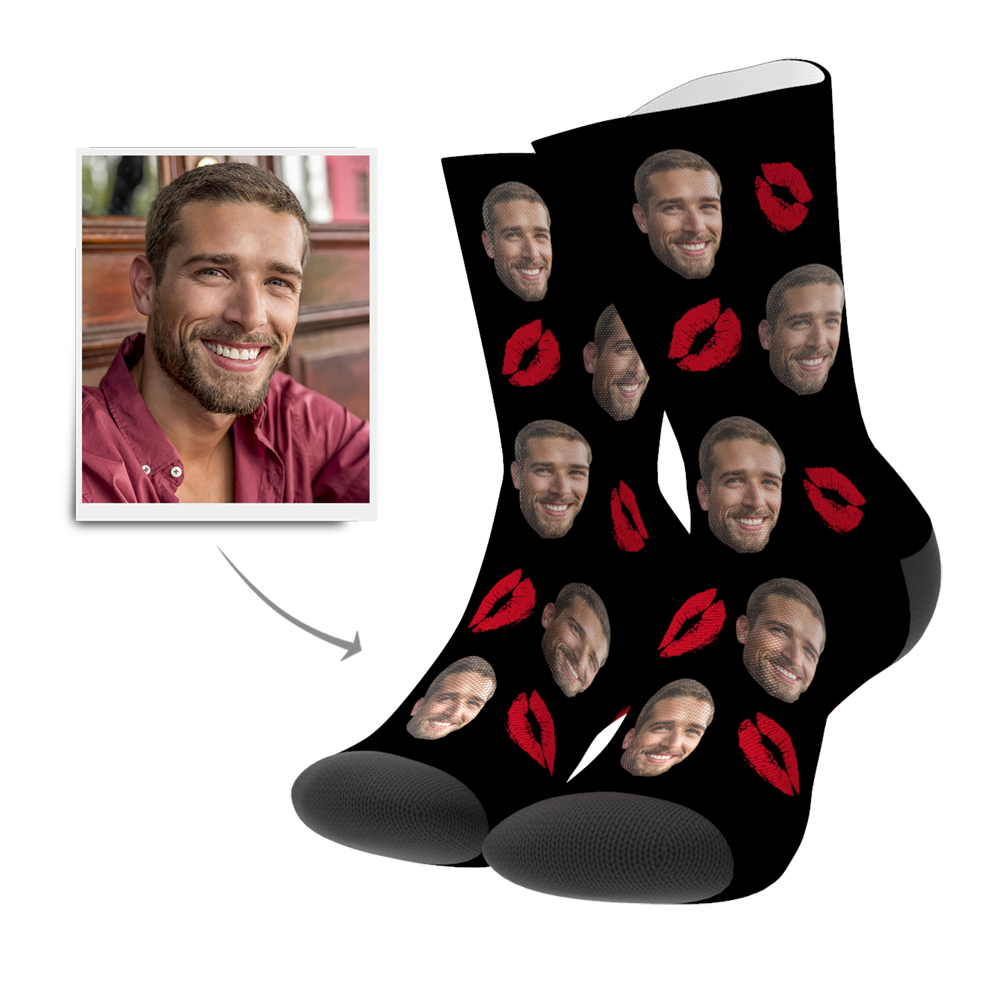 Custom Kissing Face Socks