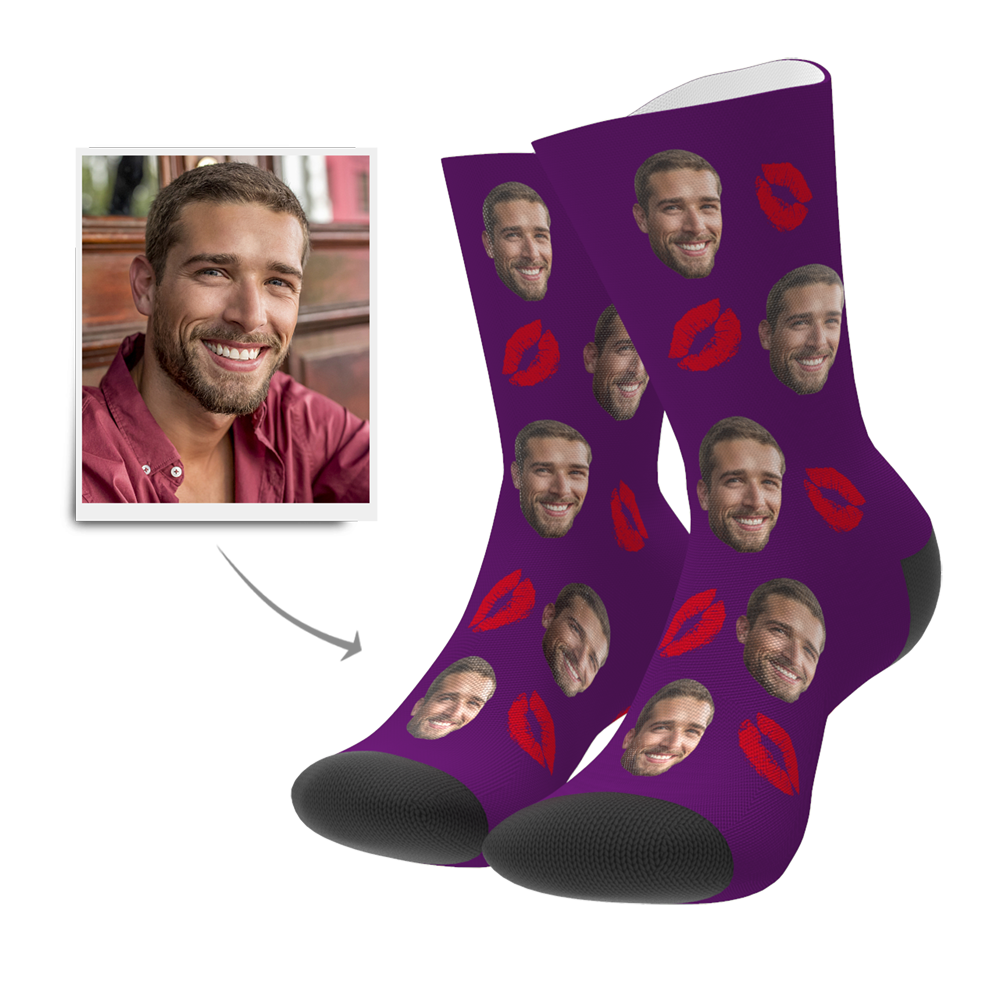 Custom Kissing Face Socks