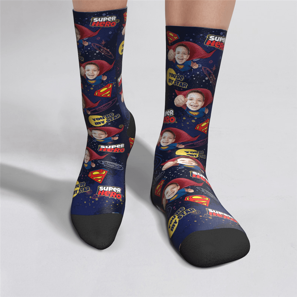 Face On Socks, Super Hero