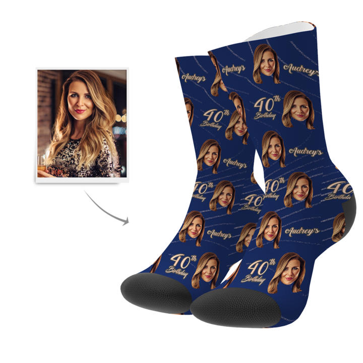 Face On Socks, 40th Birthday Gifts