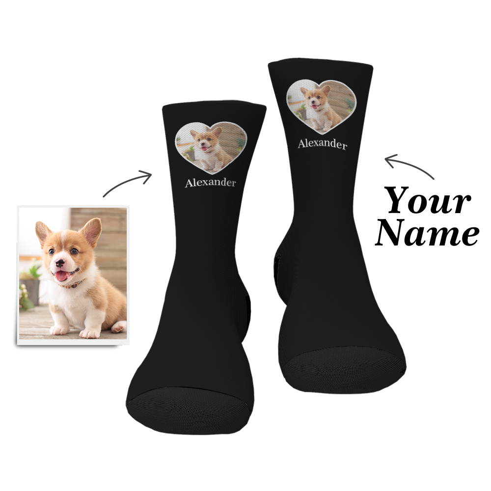 Personalized Photo And Name Socks