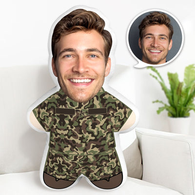 Soldier Minime Throw Pillow Custom Soldier Pillow Personalized Photo Minime Pillow - makephotopuzzleuk
