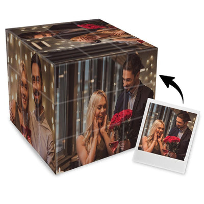 Customized Multi Photo Rubic's Cube - Puzzle for Couple