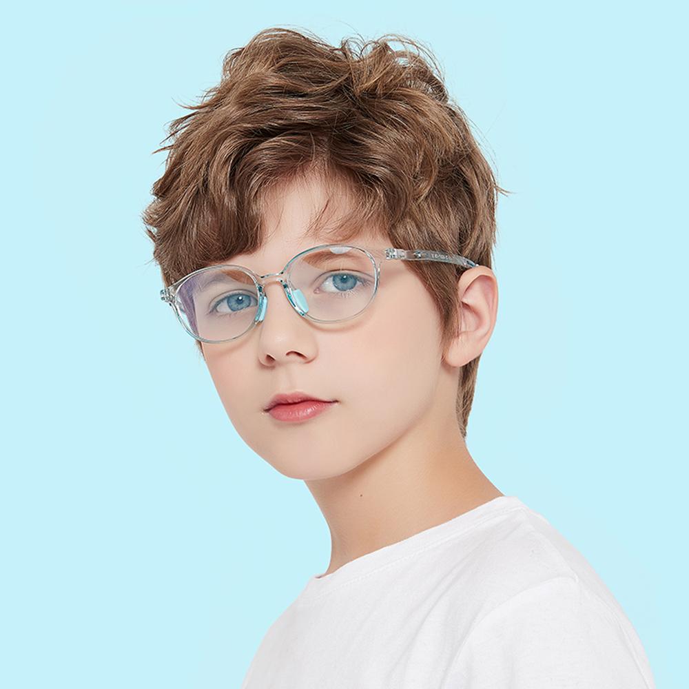 Lively - (Age 5-13)Children Non-slip Blue Light Blocking Glasses-Transparent Light Purple