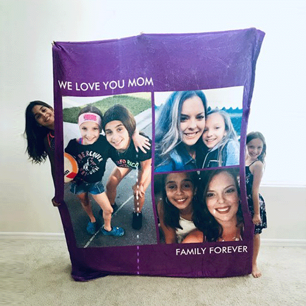Custom Blanket with Photos Custom Blankets Personalized Photo Blankets Custom Collage Blankets with 3 Photos