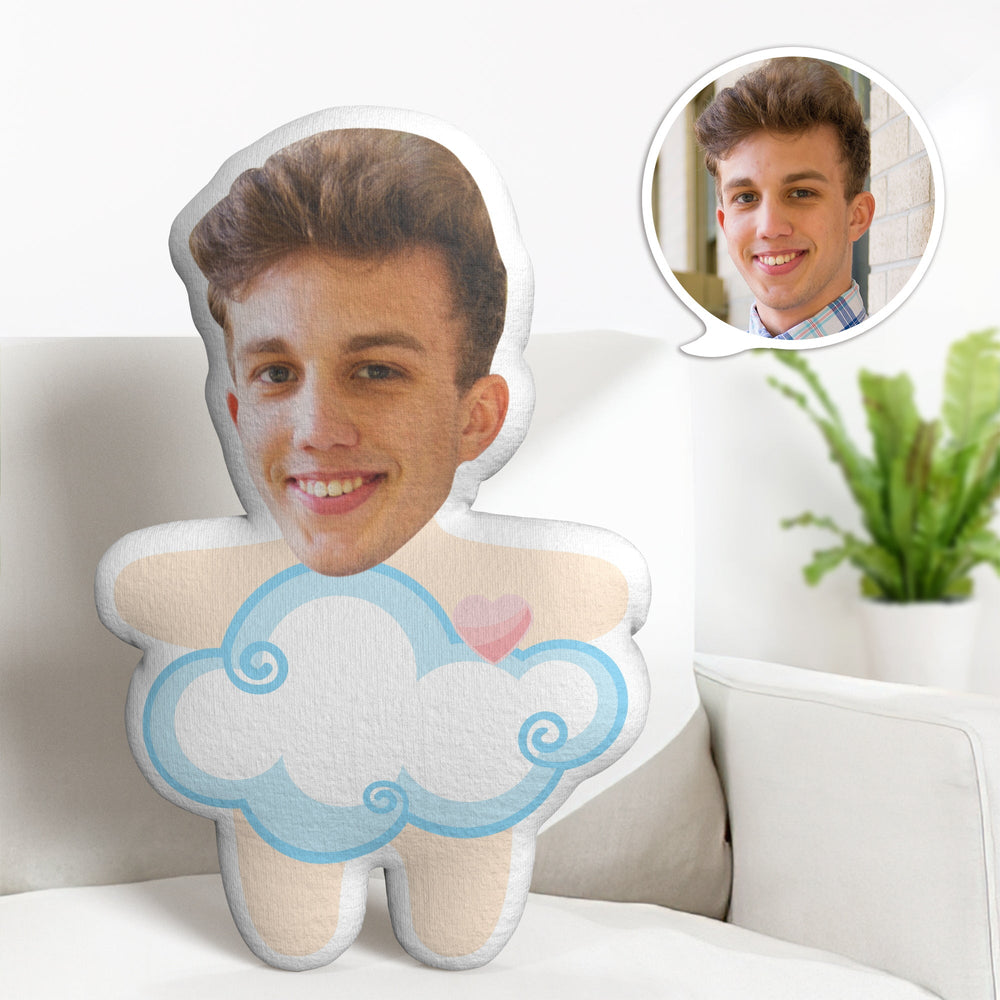 Personalized Face Minime Throw Pillow Custom Cloud Minime Pillow Valentine's Day Gifts