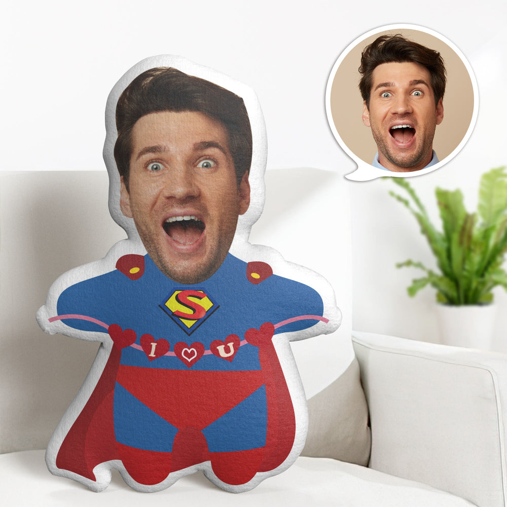 Valentine's Day Pillow Gifts Custom Cartoon Pillow Personalized Superman Minime Pillow Gifts