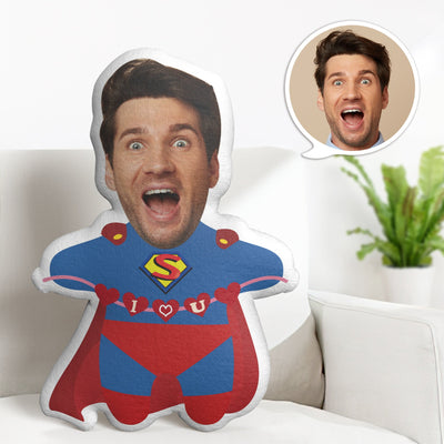 Valentine's Day Pillow Gifts Custom Cartoon Pillow Personalized Superman Minime Pillow Gifts - mysiliconefoodbag
