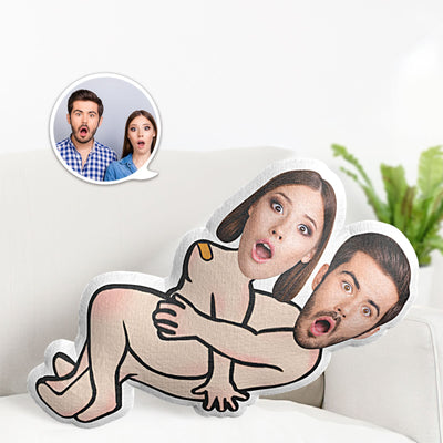 Custom Couple Pillow Valentine's Day Gifts Face Pillow Naked Couple - mysiliconefoodbag