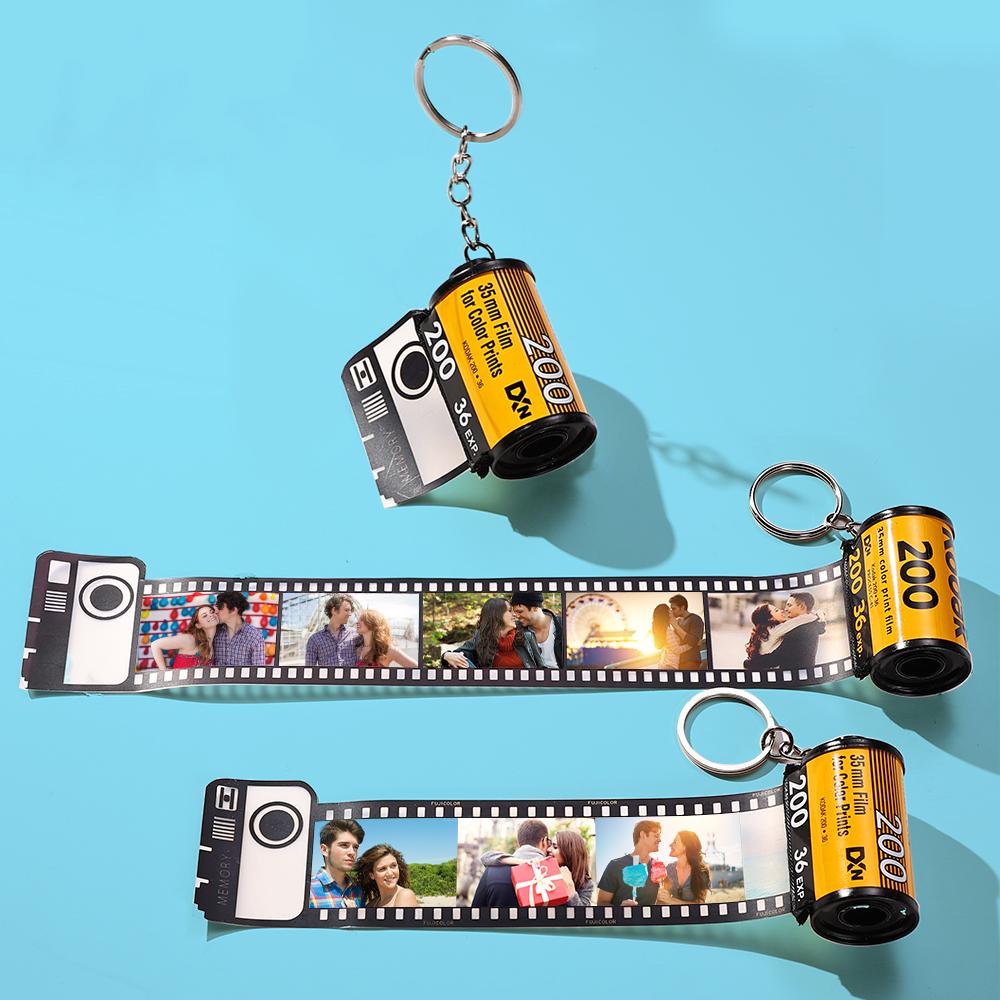 Custom Colorful Camera Roll Keyring Christmas Gifts- Lover