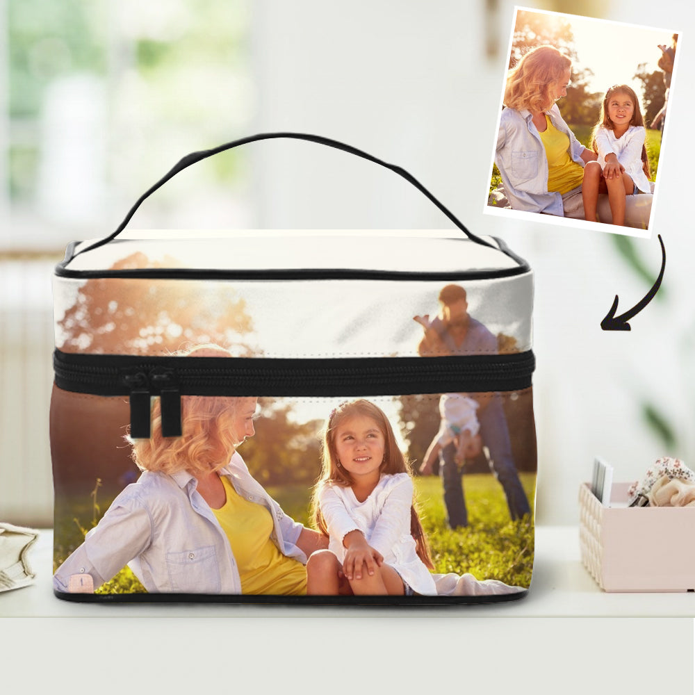 Back To School Personalized Storage Bag,  Photo Cosmetic bag, Mother's Day Gift