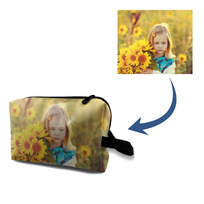 personalized photo cosmetic storage bag