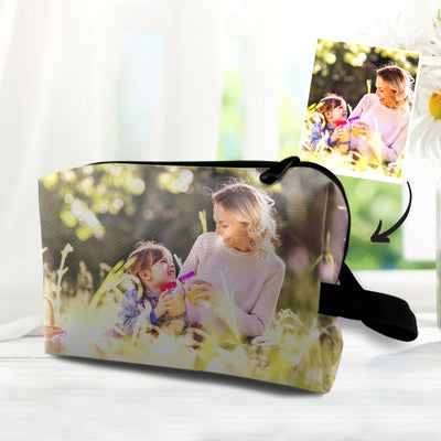 personalized photo cosmetic storage bag mothers day gift