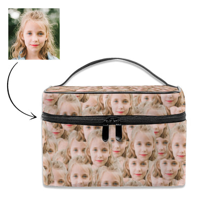 personalized mash face storage bag photo cosmetic bag