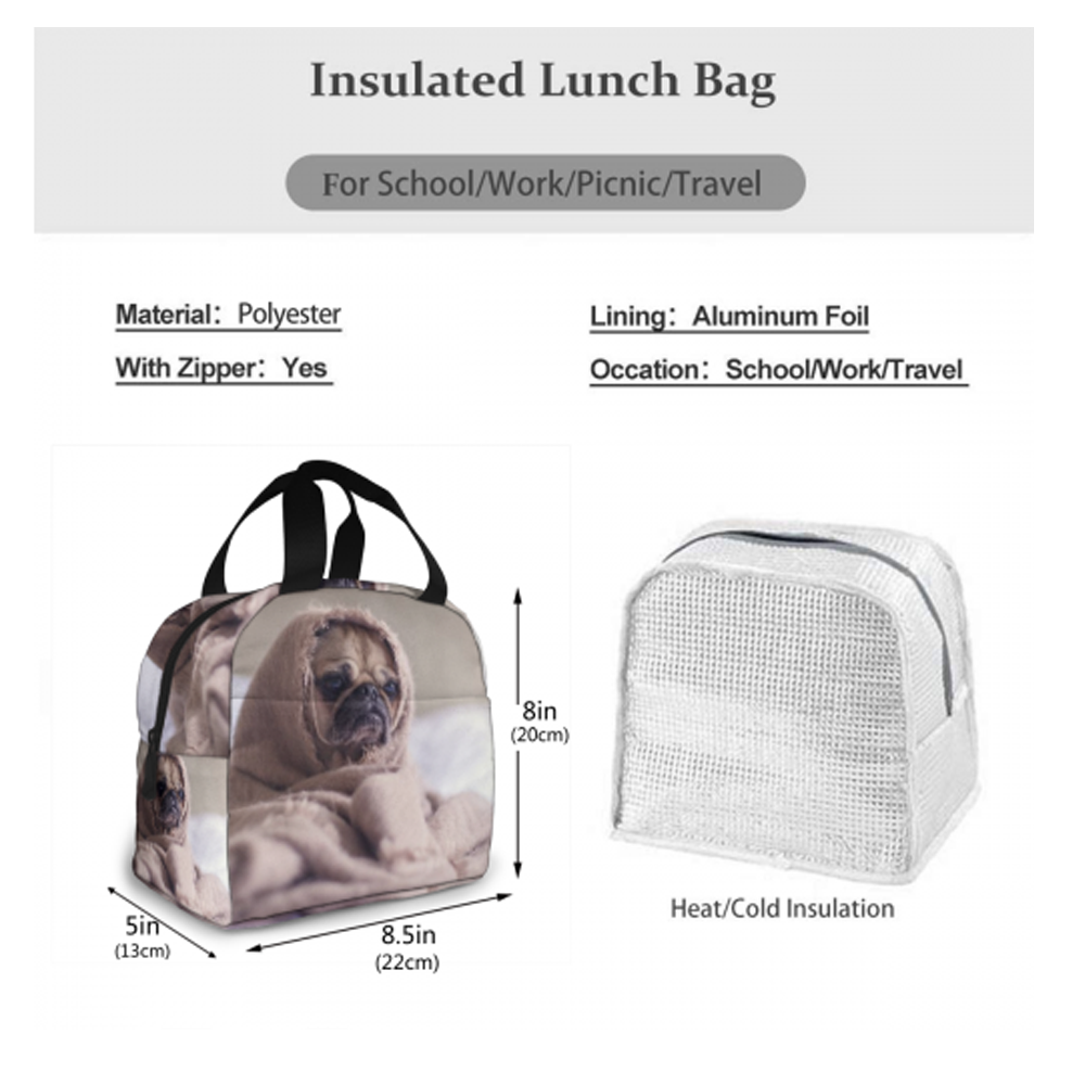 Back To School Gifts Custom Photo Lunch Bag , Back To School Gifts For Boys Personalized Photo Insulation Lunch Bag, Customized Lunch Box