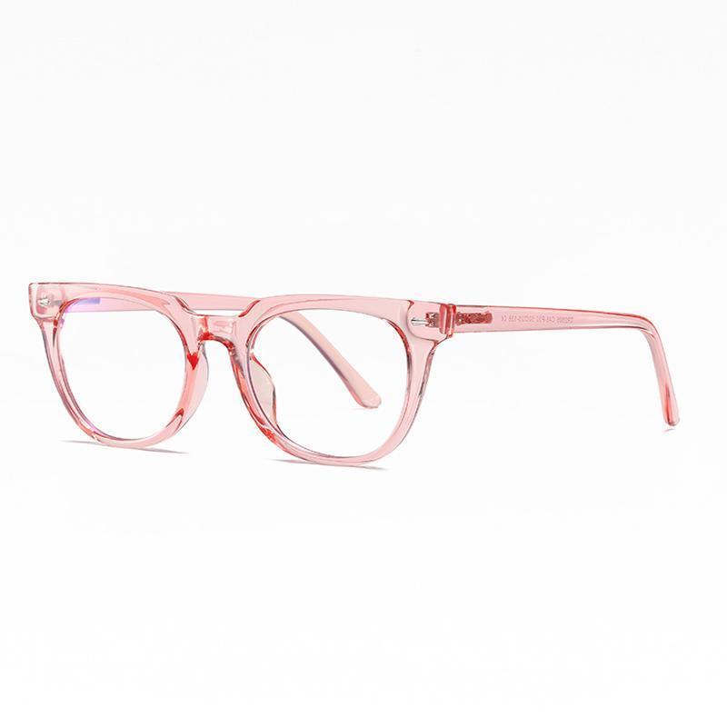 Adults Blue Light Blocking Computer Reading Gaming Glasses-Pink Crystal