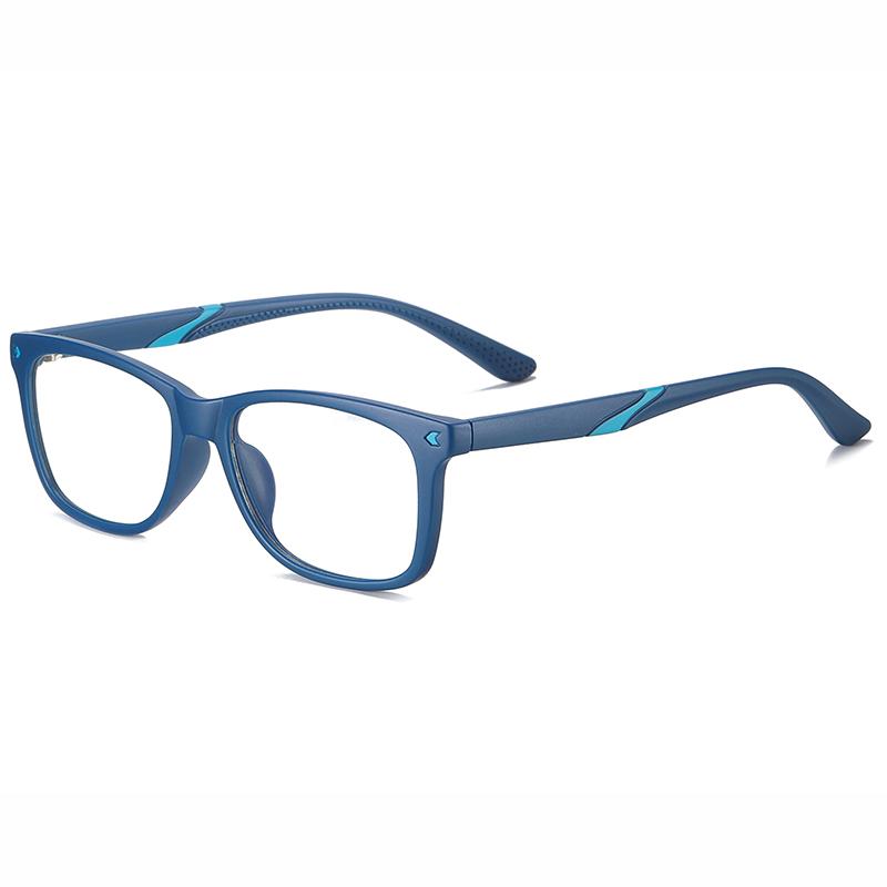 Wise - (Age 7-12)Children Blue Light Blocking Computer Reading Gaming Glasses - Sand Blue