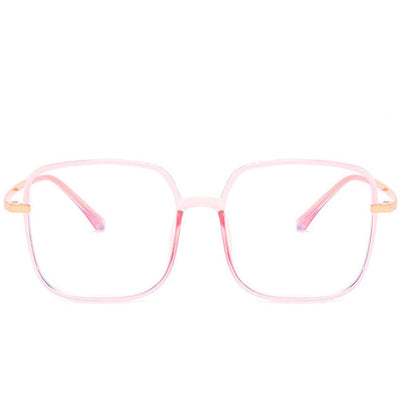 Star - Fashion Blue Light Blocking Computer Reading Gaming Glasses - Transparent Pink