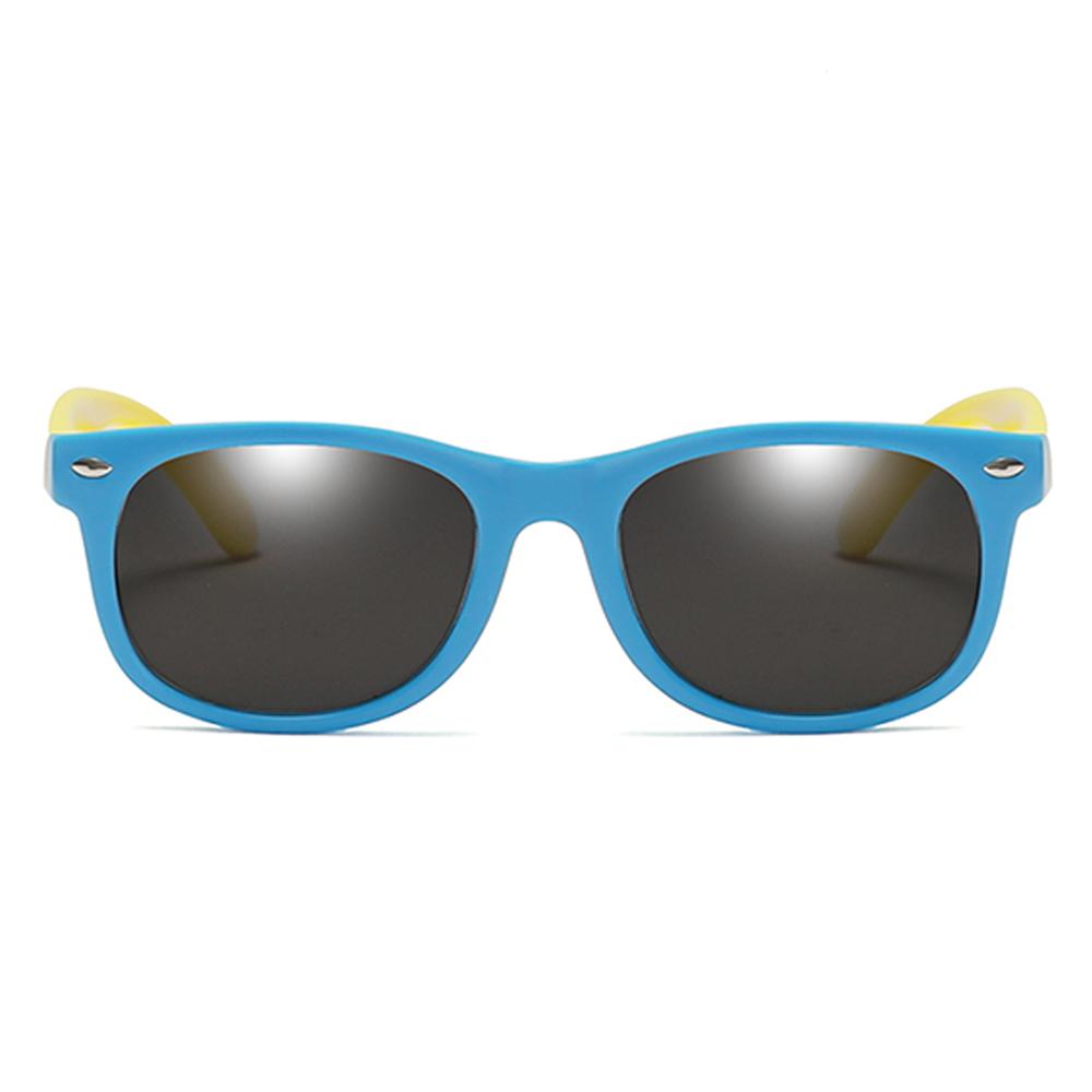 Rainbow - (Age 3-12)Kids UV400 Protective Polarized Sunglasses-Blue&Yellow