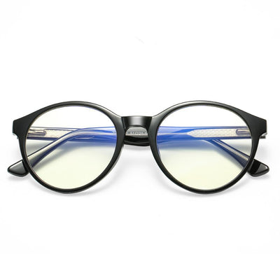 Foresee - Fashion Blue Light Blocking Computer Reading Gaming Glasses - Bright Black