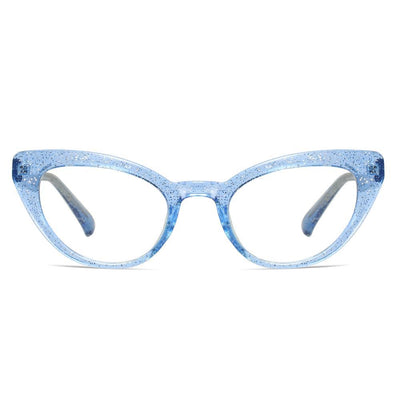 Kitten - Fashion Blue Light Blocking Computer Reading Gaming Glasses - Transparent Silver Blue