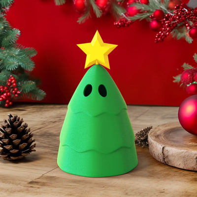 3D Printed Funny Christmas Tree Home Decoration Christmas Gift Height 5.12in - mysiliconefoodbag