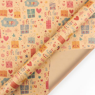 Gift Wrap Happy Birthday 2# Small Size - mysiliconefoodbag