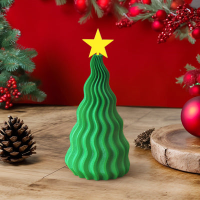 3D Printed Christmas Tree Home Decoration Christmas Gift Height 5.12in - mysiliconefoodbag