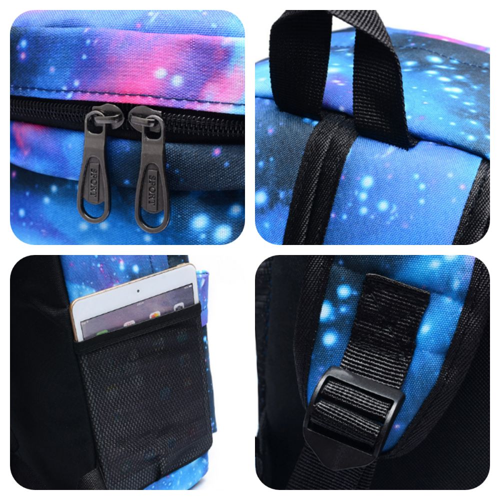 School Backpack Starry Sky Bookbag Lightweight School Bag for Students
