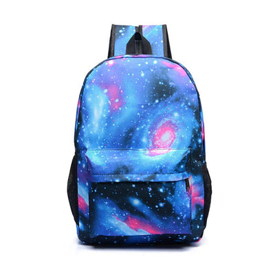School Backpack Starry Sky Bookbag Lightweight School Bag for Students - mysiliconefoodbag