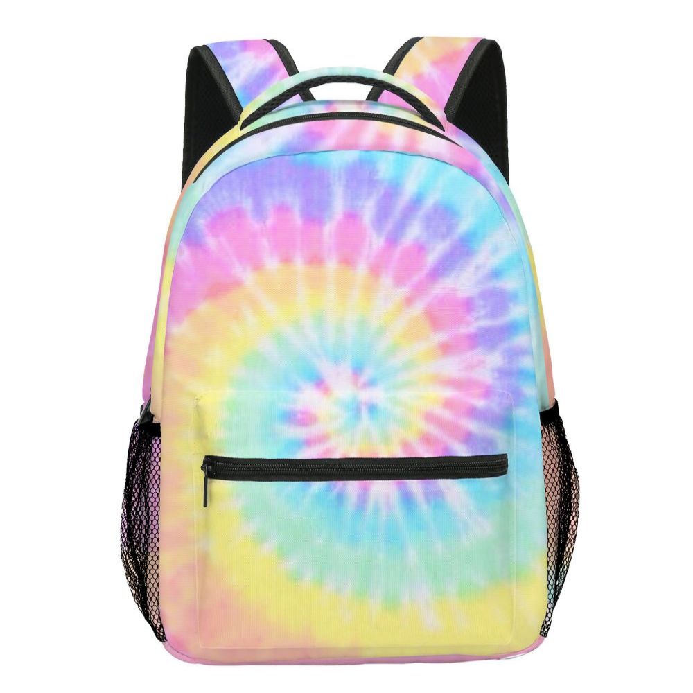 School Backpack Tie-Dye Bookbag Lightweight School Bag for Students