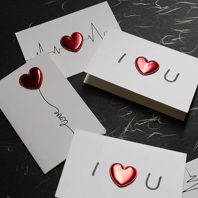 Love Greeting Card Three-dimensional Heartbeat Creative Card - mysiliconefoodbag