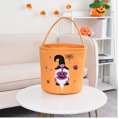 halloween trick or treat collapsible gift basket bucket toy storage tote bag