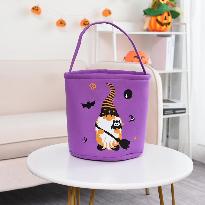 Halloween Trick or Treat Collapsible Gift Basket Bucket Toy Storage Tote Bag